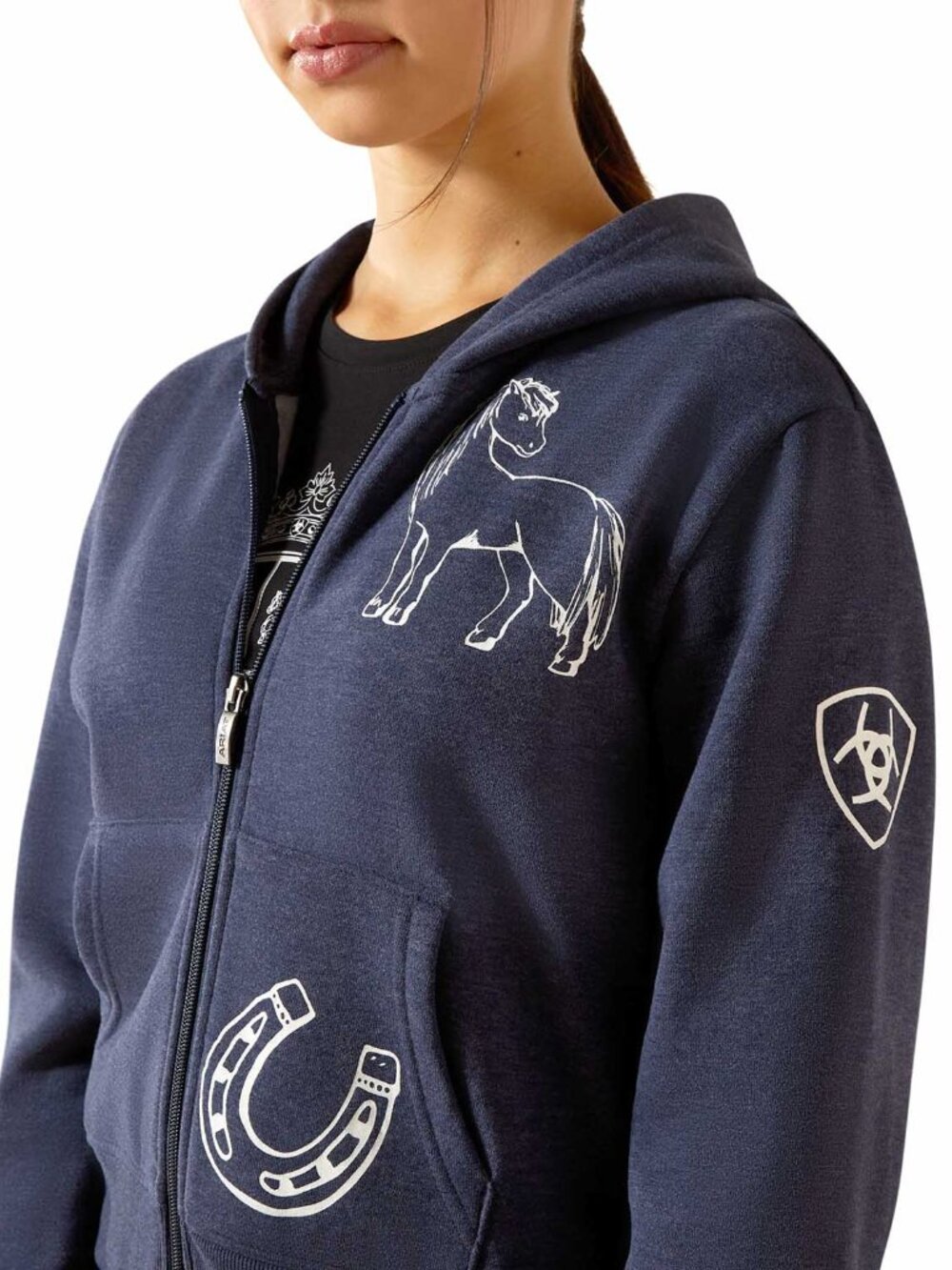 Ariat Youth Spiffy Full Zip Equestrian Hoodie | NWT